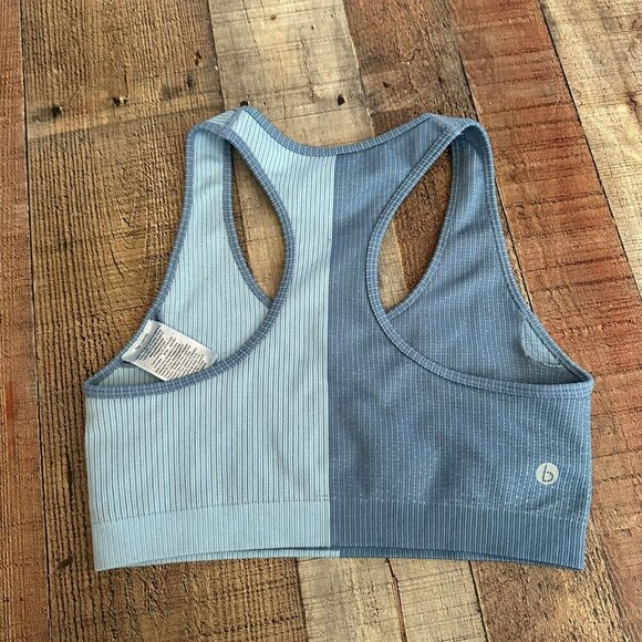 Body Cotton on Two Tone Recycled Plastic Sports Bra Blue Light Blue - Picture 6 of 7